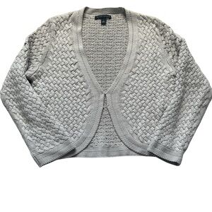 Banana Republic Silver Shrunken Cardigan / Bolero